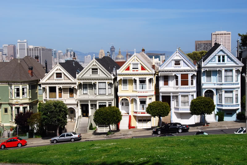 Neighborhood Map San Francisco. san francisco victorian row